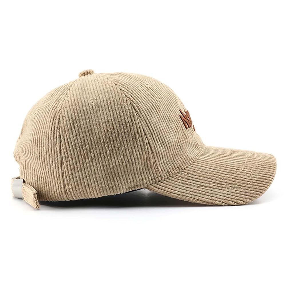 New York Hat Marble Texture Corduroy Baseball Cap Unisex Sun